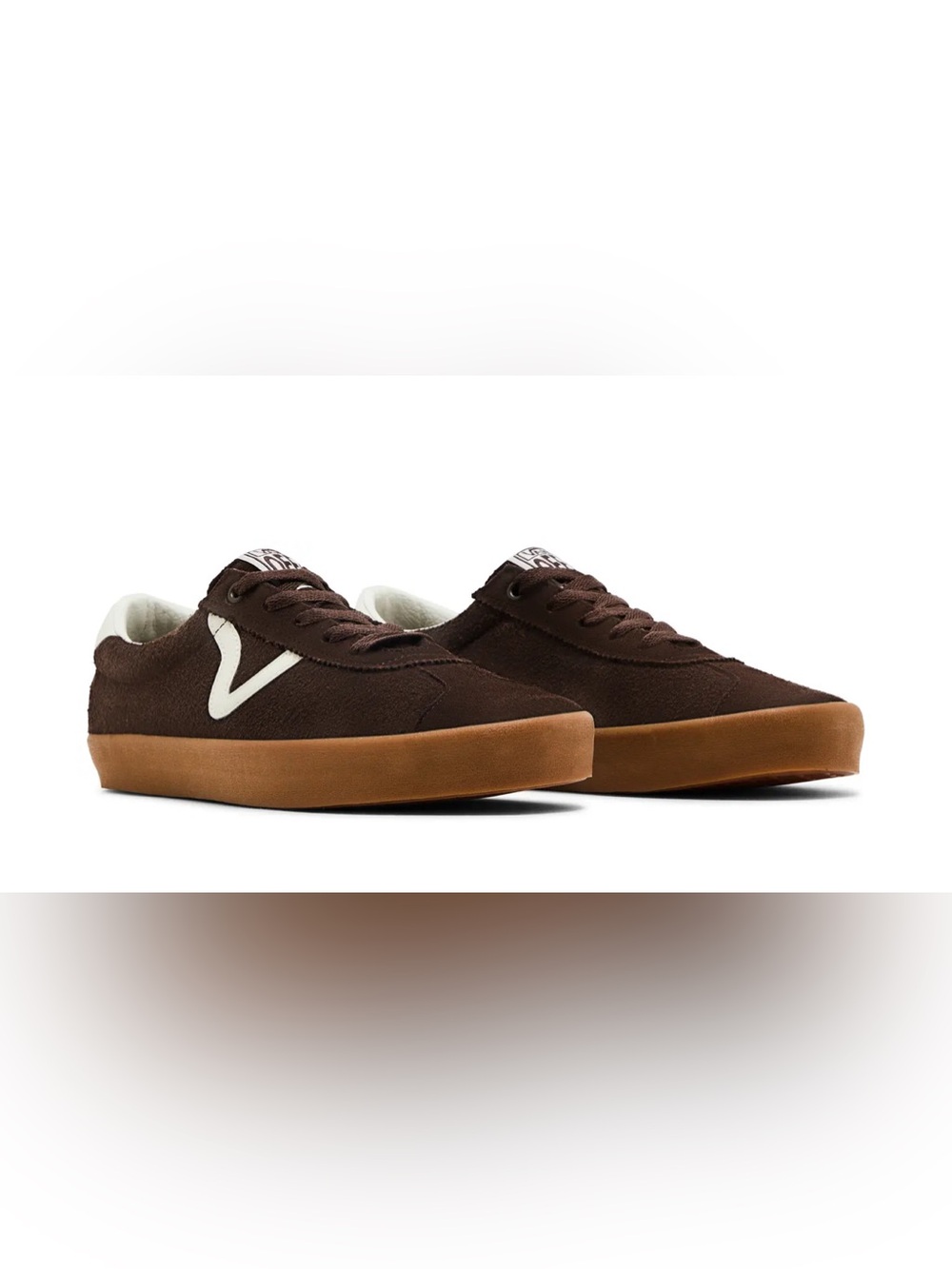 Vans Sport Low Bambino Shoes Sneakers Suede Chocolate Brown Gum Colorway 6.5